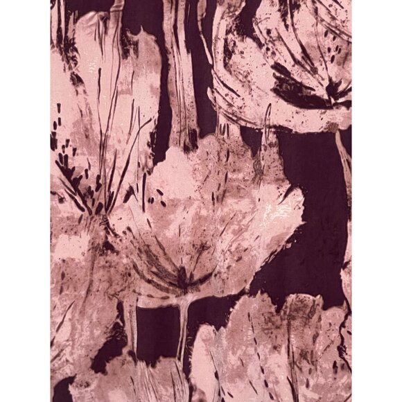 Dana Buchman XL Sleeveless Floral Printed Dress Brown Beige Comfortable Y2K - Picture 8 of 16